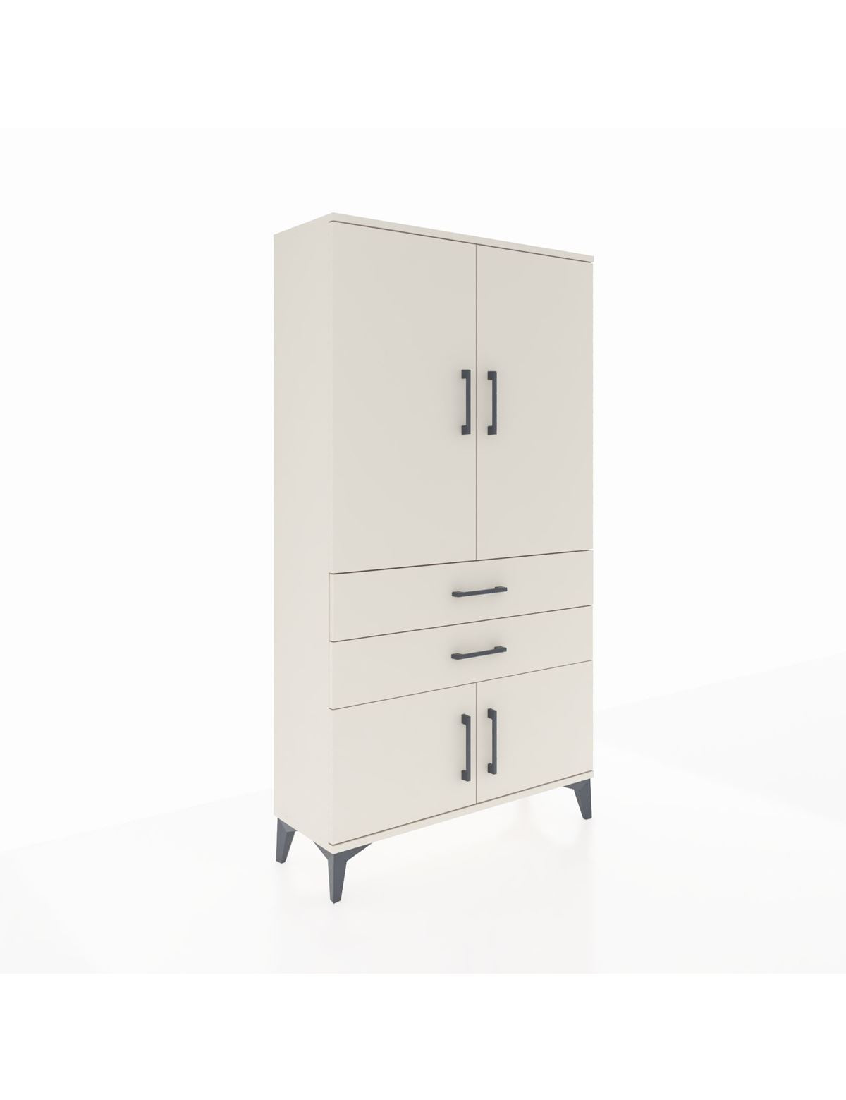 Arges Dolap Tek Raflı 2 Çekmeceli Tek Askılı 88x30x163 Aytaşı-Aytaşı