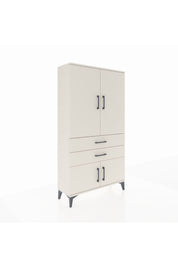 Arges Dolap Tek Raflı 2 Çekmeceli Tek Askılı 88x30x163 Aytaşı-Aytaşı