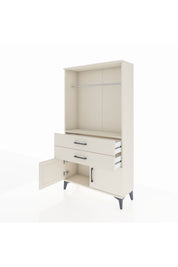 Arges Dolap Tek Raflı 2 Çekmeceli Tek Askılı 88x30x163 Aytaşı-Aytaşı