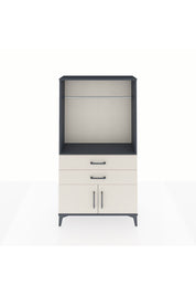 Arges Dolap Tek Raflı 2 Çekmeceli Tek Askılı 88x30x163 Antrasit-Aytaşı