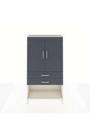 Arges Dolap Tek Raflı 2 Çekmeceli Tek Askılı 88x30x163 Aytaşı-Antrasit