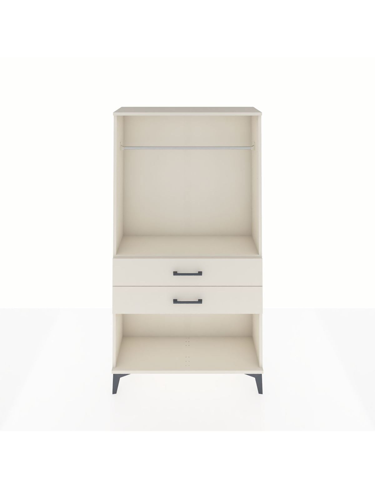 Arges Dolap Tek Raflı 2 Çekmeceli Tek Askılı 88x30x163 Aytaşı-Aytaşı