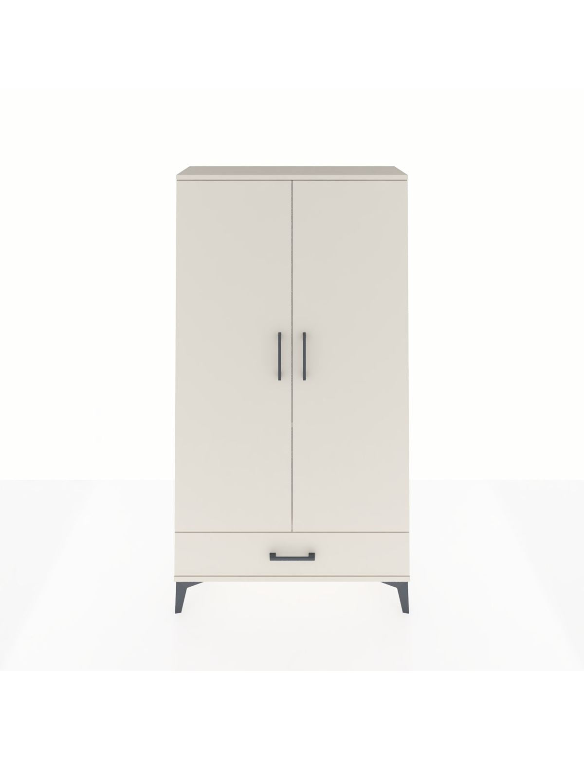 Arges Dolap 2 Raflı Tek Çekmeceli Tek Askılı 88x30x163 Aytaşı-Aytaşı