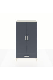 Arges Dolap 2 Raflı Tek Çekmeceli Tek Askılı 88x30x163 Aytaşı-Antrasit