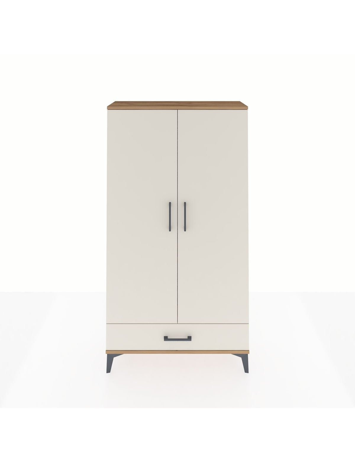 Arges Dolap 2 Raflı Tek Çekmeceli Tek Askılı 88x30x163 Çam-Aytaşı