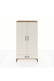 Arges Dolap 2 Raflı Tek Çekmeceli Tek Askılı 88x30x163 Çam-Aytaşı