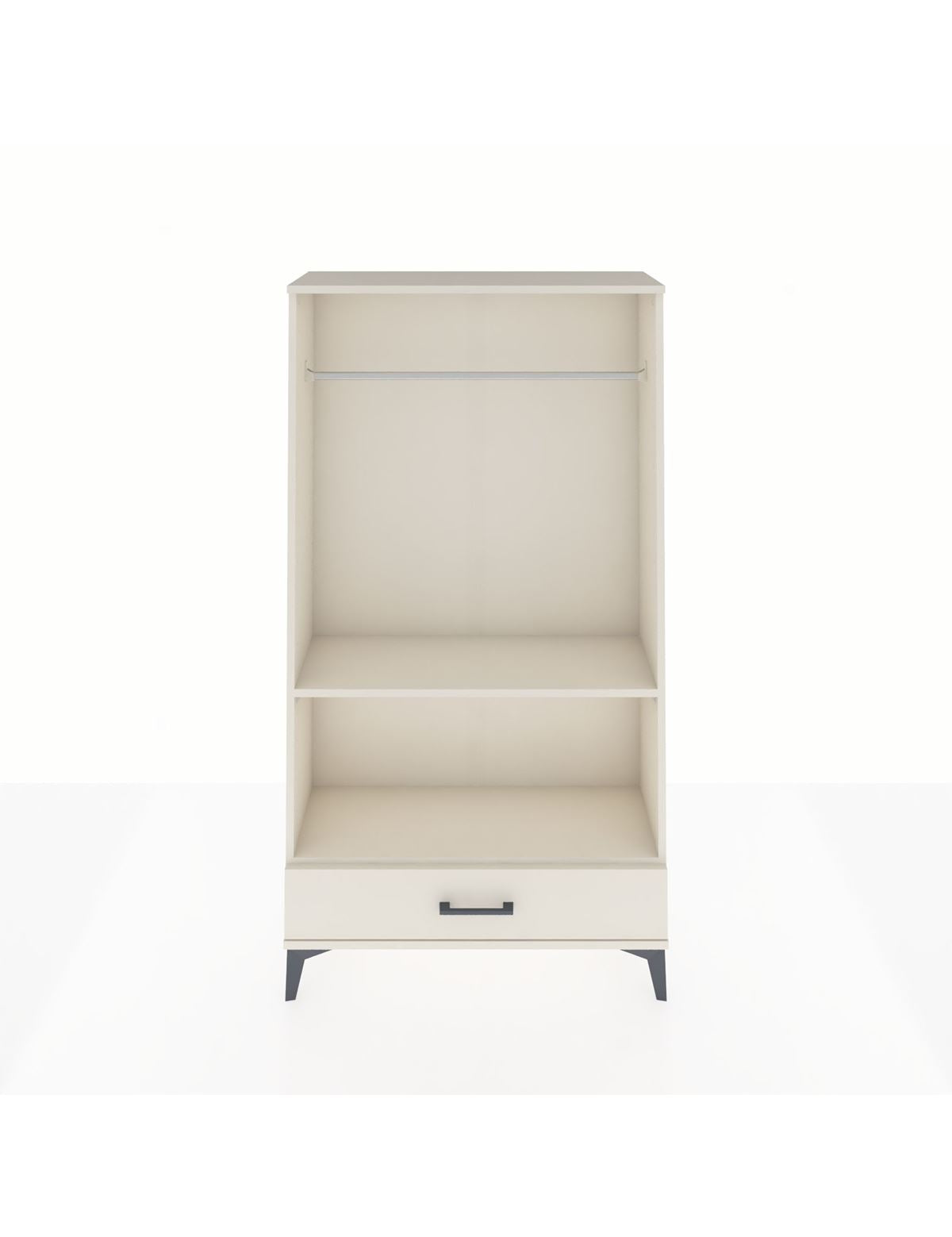 Arges Dolap 2 Raflı Tek Çekmeceli Tek Askılı 88x30x163 Aytaşı-Aytaşı