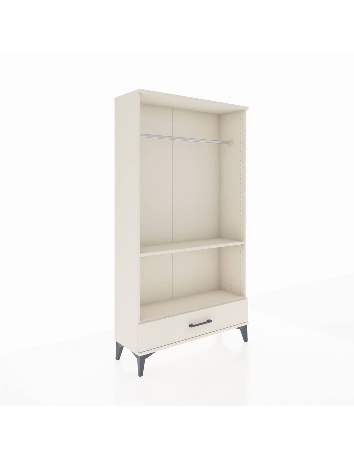 Arges Dolap 2 Raflı Tek Çekmeceli Tek Askılı 88x30x163 Aytaşı-Aytaşı