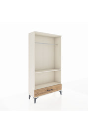 Arges Dolap 2 Raflı Tek Çekmeceli Tek Askılı 88x30x163 Aytaşı-Çam