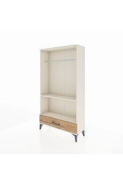 Arges Dolap 2 Raflı Tek Çekmeceli Tek Askılı 88x30x163 Aytaşı-Çam