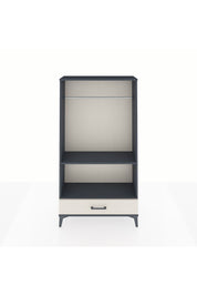 Arges Dolap 2 Raflı Tek Çekmeceli Tek Askılı 88x30x163 Antrasit-Aytaşı