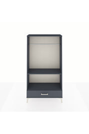 Arges Dolap 2 Raflı Tek Çekmeceli Tek Askılı 88x30x163 Antrasit-Antrasit