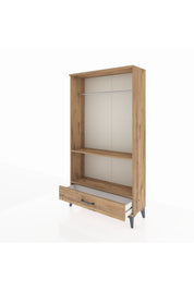 Arges Dolap 2 Raflı Tek Çekmeceli Tek Askılı 88x30x163 - S21M155V9A