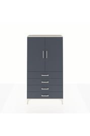 Arges Dolap 3 Raflı 4 Çekmeceli 2 Kapaklı 88x30x163 Aytaşı-Antrasit