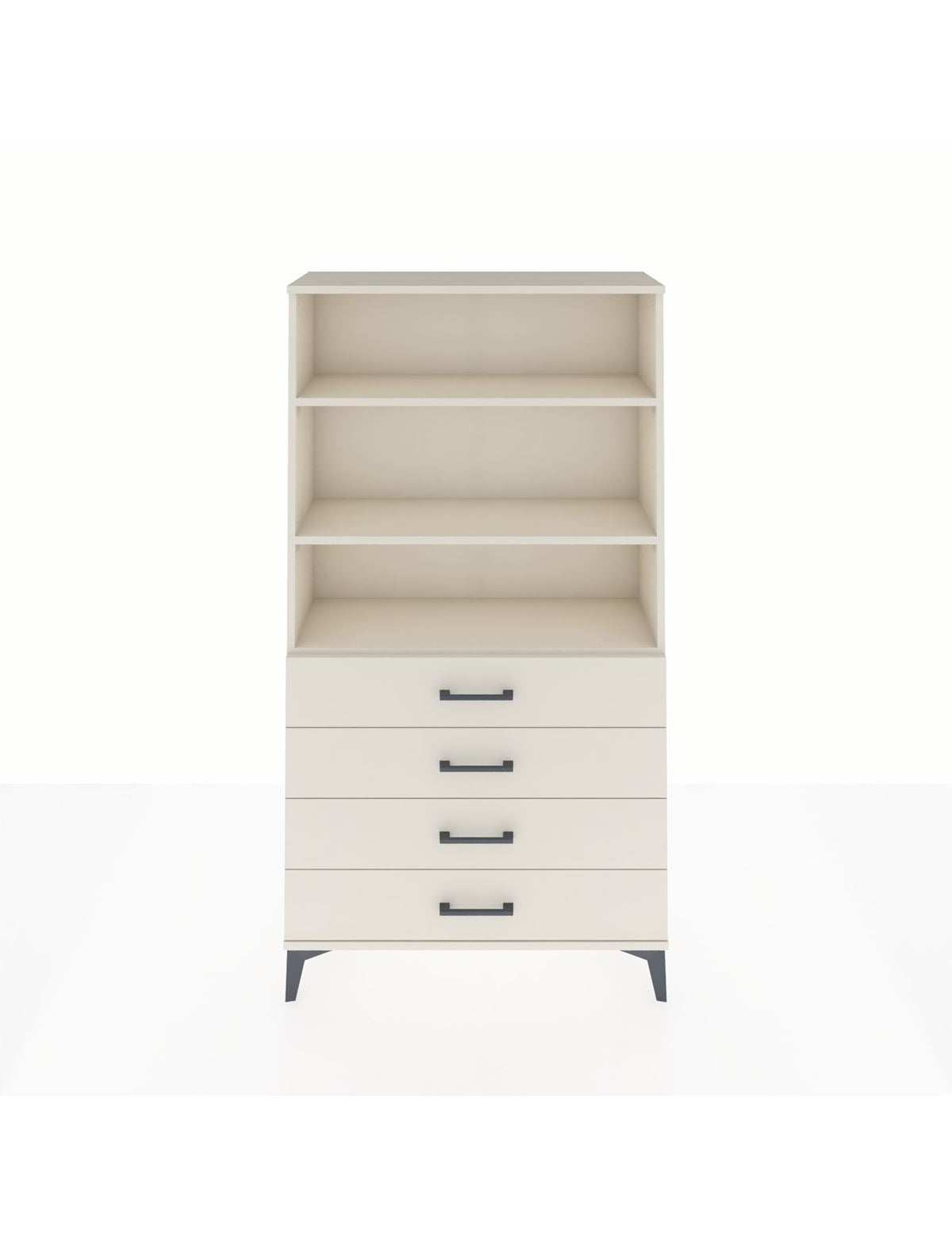 Arges Dolap 3 Raflı 4 Çekmeceli 88x30x163 Aytaşı-Aytaşı