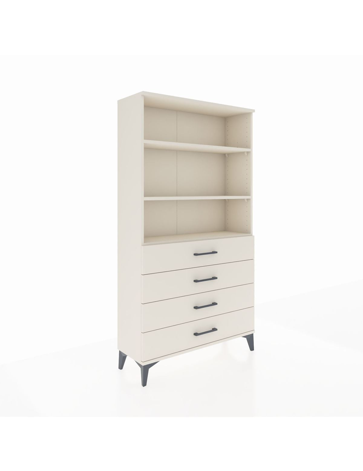 Arges Dolap 3 Raflı 4 Çekmeceli 88x30x163 Aytaşı-Aytaşı