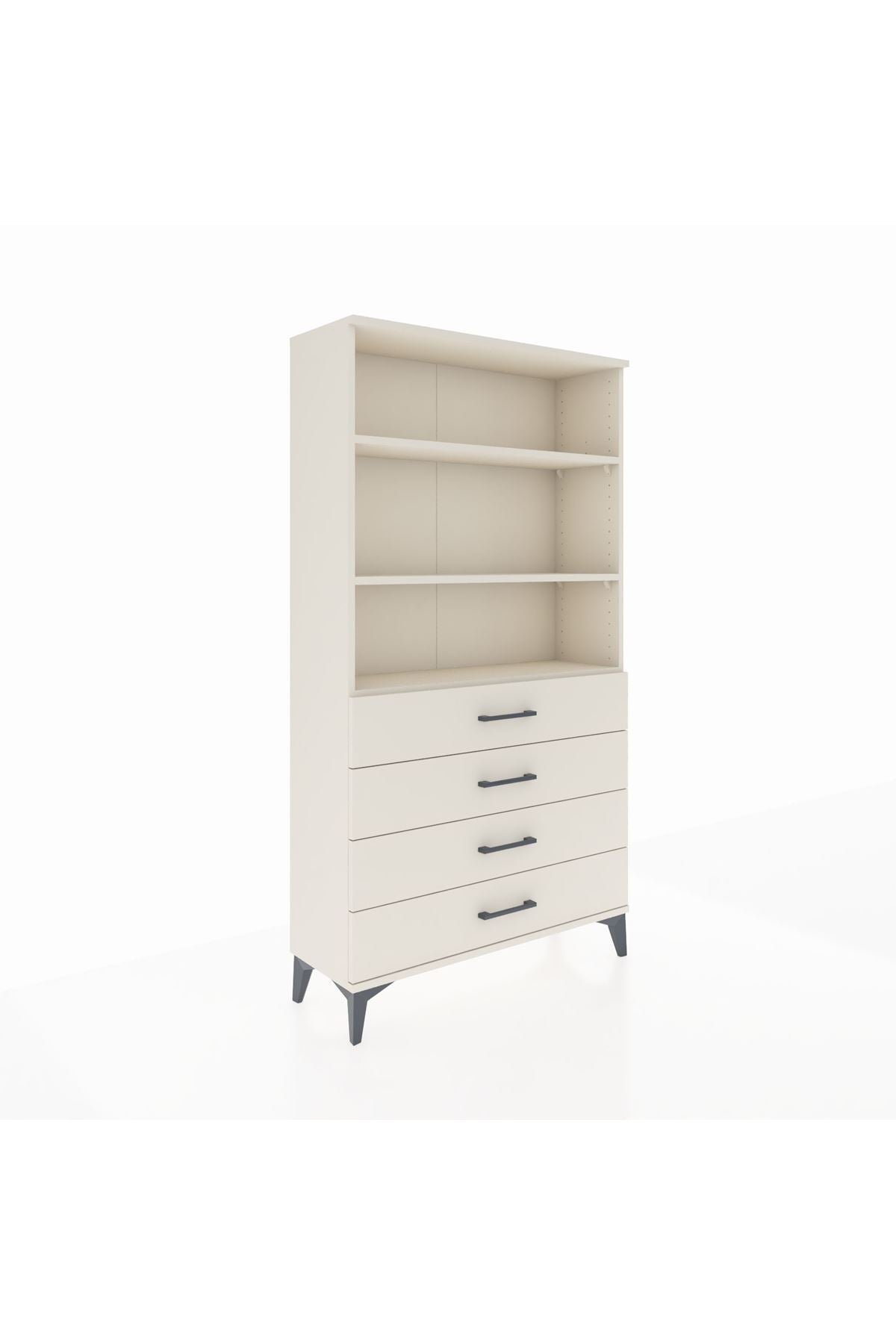 Arges Dolap 3 Raflı 4 Çekmeceli 88x30x163 Aytaşı-Aytaşı