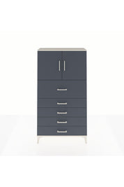 Arges Dolap 2 Raflı 5 Çekmeceli 2 Kapaklı 88x30x163 - S21M158V2A