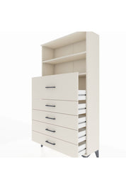 Arges Dolap 2 Raflı 5 Çekmeceli 88x30x163 Aytaşı-Aytaşı