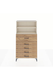 Arges Dolap 2 Raflı 5 Çekmeceli 88x30x163 Aytaşı-Çam