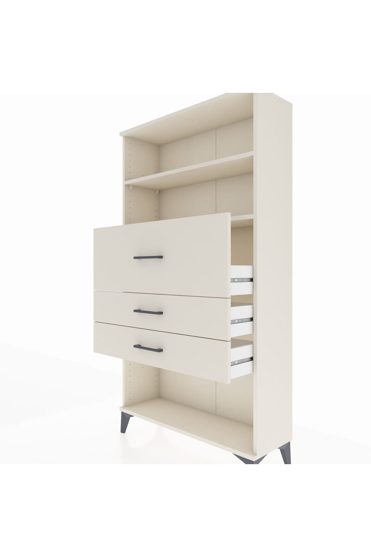 Arges Dolap 2 Raflı 3 Çekmeceli 88x30x163 Aytaşı-Aytaşı