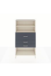 Arges Dolap 2 Raflı 3 Çekmeceli 88x30x163 Aytaşı-Antrasit