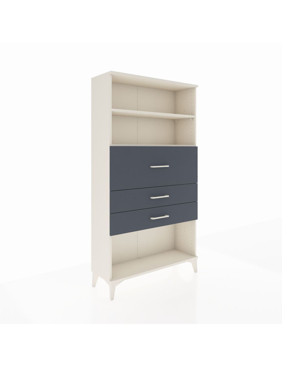 Arges Dolap 2 Raflı 3 Çekmeceli 88x30x163 Aytaşı-Antrasit