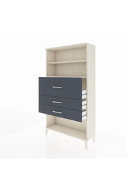 Arges Dolap 2 Raflı 3 Çekmeceli 88x30x163 Aytaşı-Antrasit