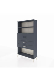 Arges Dolap 2 Raflı 3 Çekmeceli 88x30x163 Antrasit-Antrasit