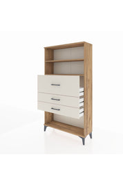 Arges Dolap 2 Raflı 3 Çekmeceli 88x30x163 Çam-Aytaşı