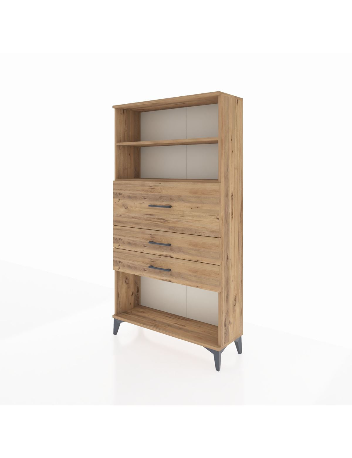 Arges Dolap 2 Raflı 3 Çekmeceli 88x30x163 - S21M160V9A
