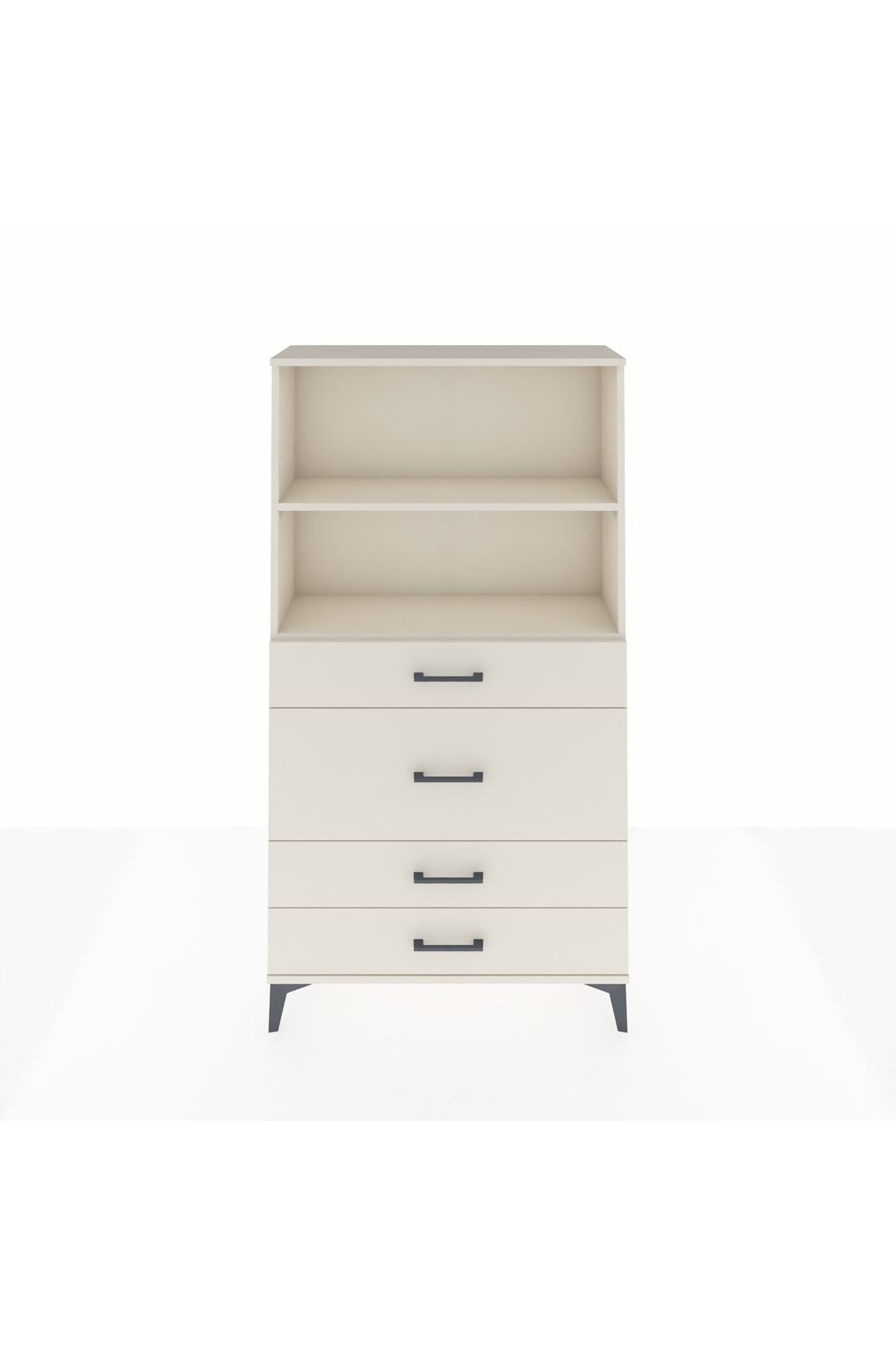 Arges Dolap 2 Raflı 4 Çekmeceli 88x30x163 Aytaşı-Aytaşı