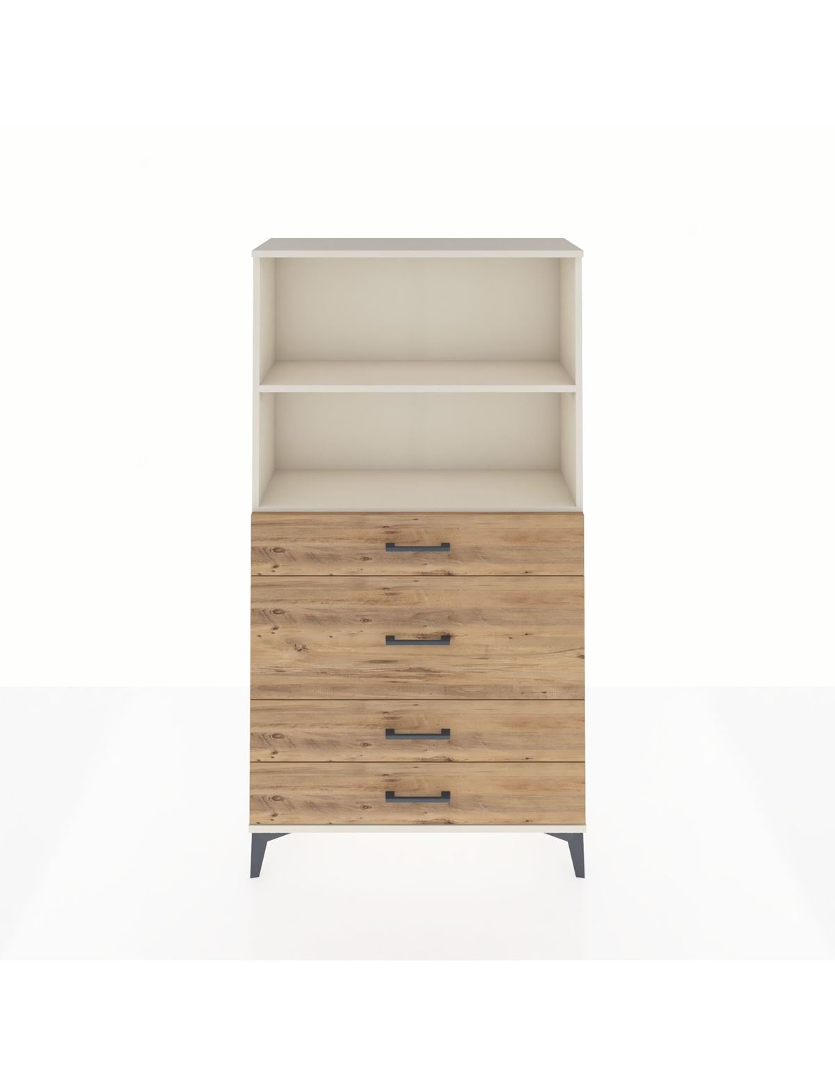 Arges Dolap 2 Raflı 4 Çekmeceli 88x30x163 Aytaşı-Çam