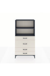 Arges Dolap 2 Raflı 4 Çekmeceli 88x30x163 Antrasit-Aytaşı