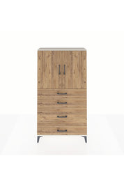Arges Dolap 2 Raflı 4 Çekmeceli 2 Kapaklı 88x30x163 Aytaşı-Çam
