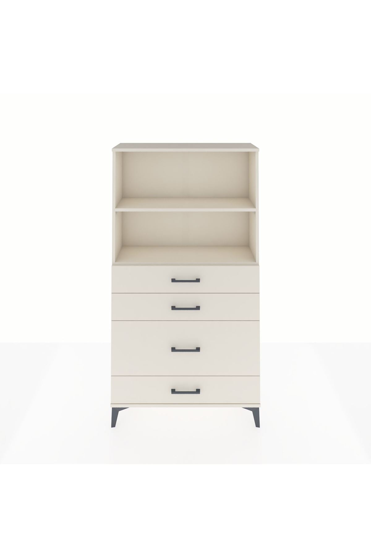 Arges Dolap 2 Raflı 4 Çekmeceli 88x30x163 Aytaşı-Aytaşı