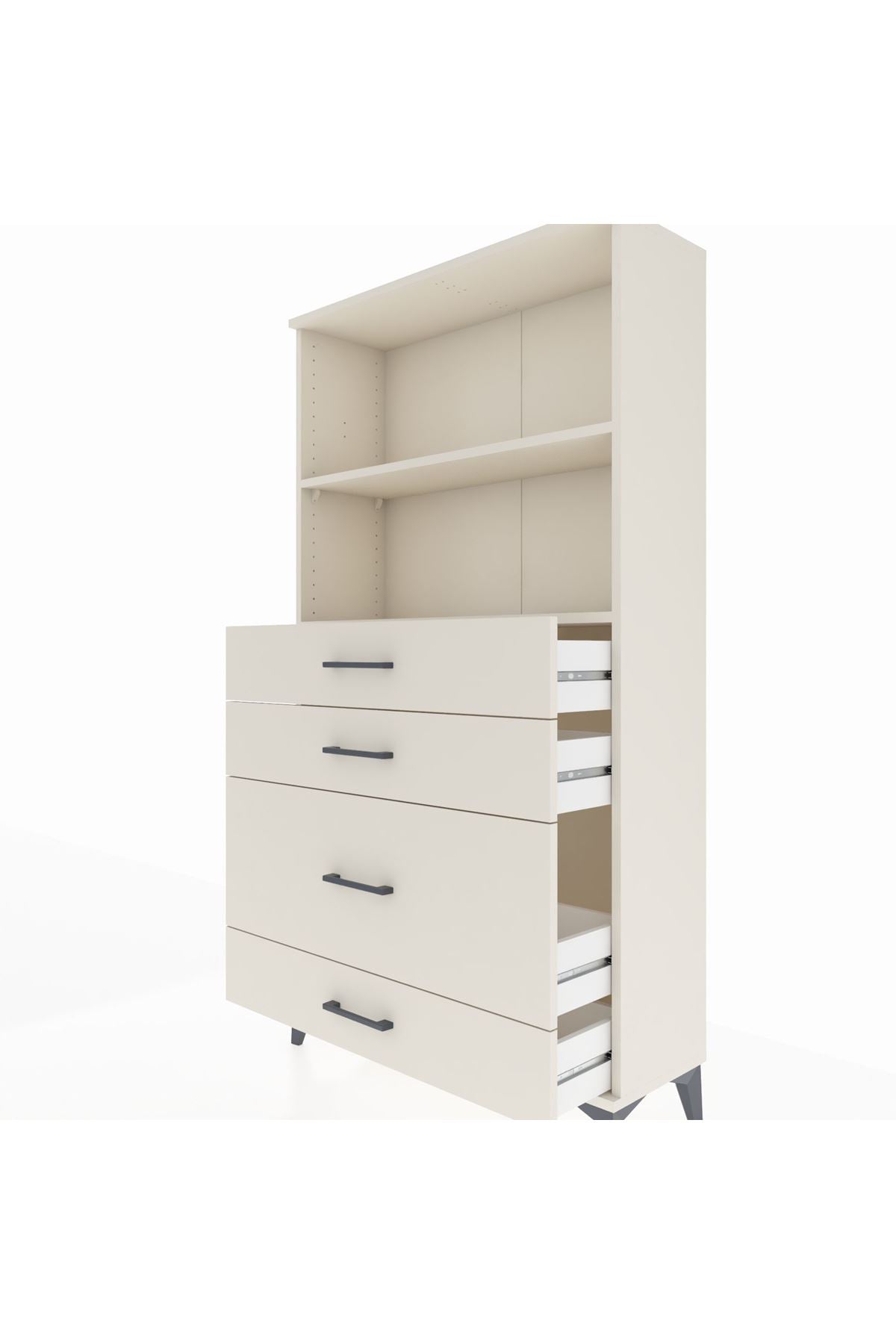 Arges Dolap 2 Raflı 4 Çekmeceli 88x30x163 Aytaşı-Aytaşı