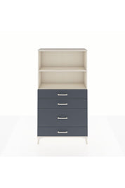 Arges Dolap 2 Raflı 4 Çekmeceli 88x30x163 Aytaşı-Antrasit