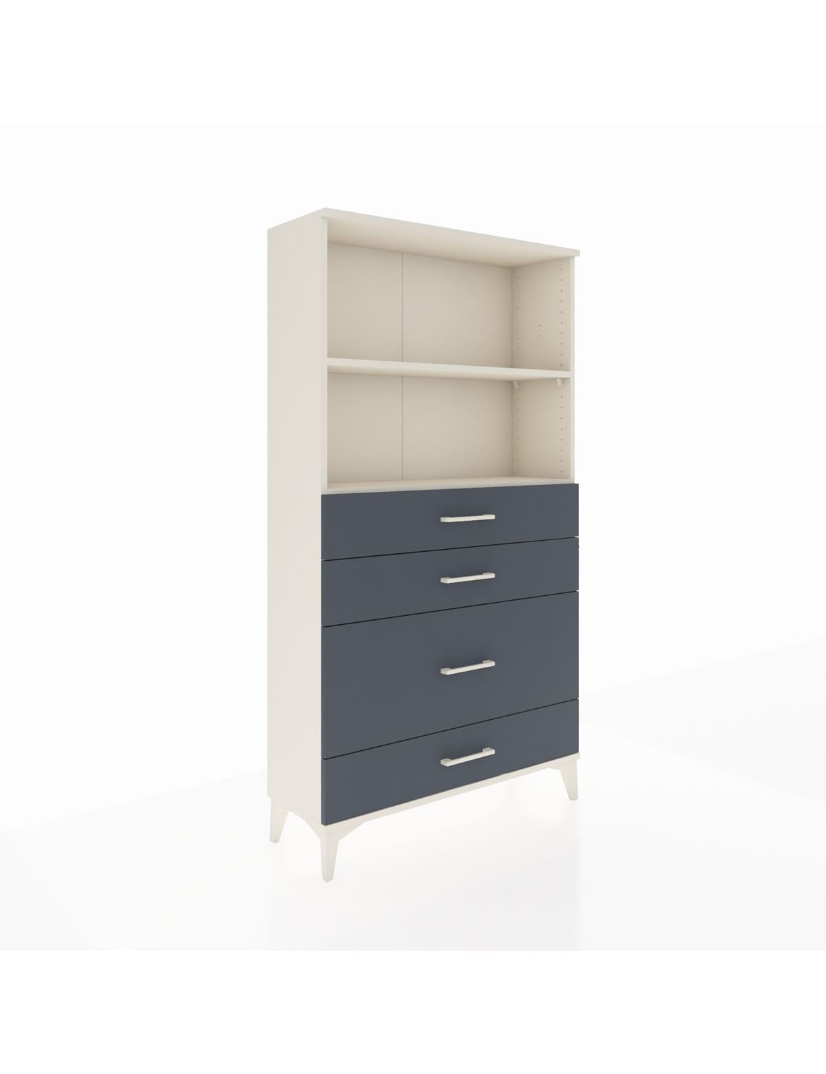 Arges Dolap 2 Raflı 4 Çekmeceli 88x30x163 Aytaşı-Antrasit