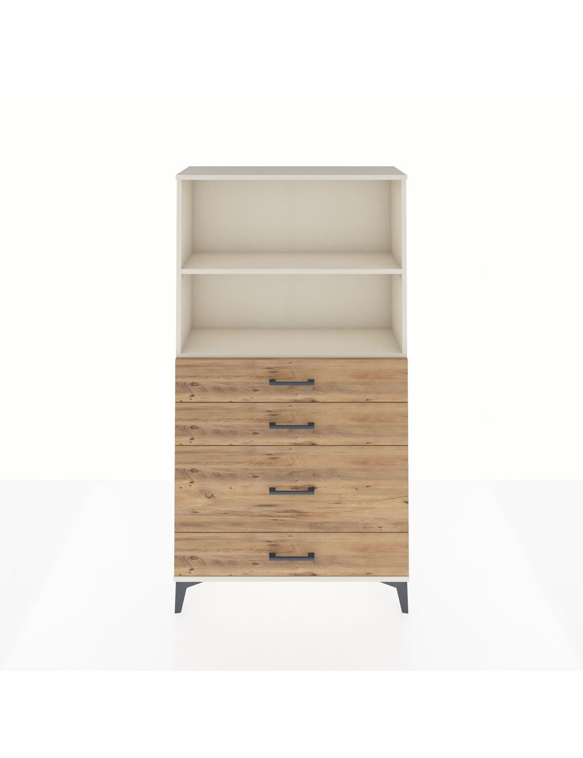 Arges Dolap 2 Raflı 4 Çekmeceli 88x30x163 Aytaşı-Çam