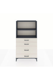 Arges Dolap 2 Raflı 4 Çekmeceli 88x30x163 Antrasit-Aytaşı