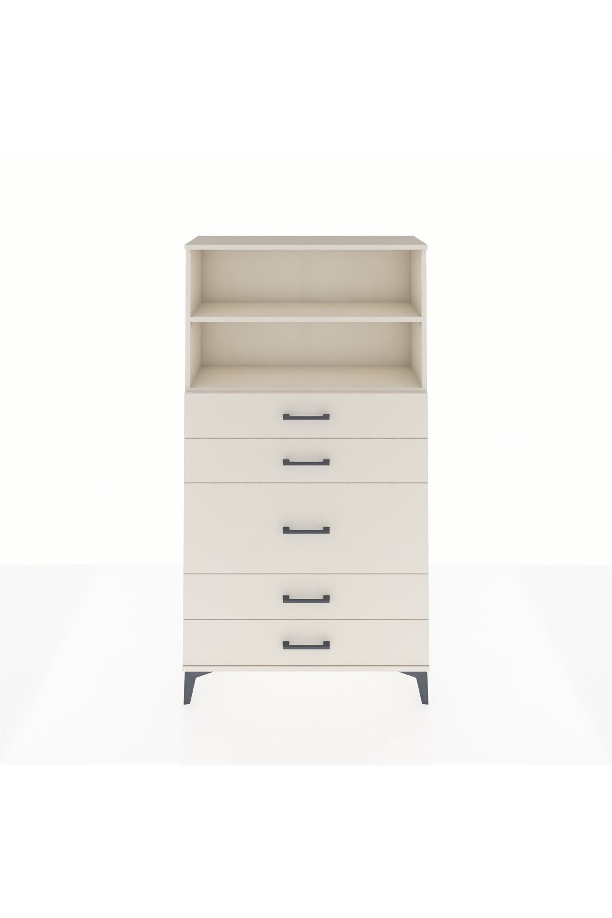 Arges Dolap 2 Raflı 5 Çekmeceli 88x30x163 Aytaşı-Aytaşı