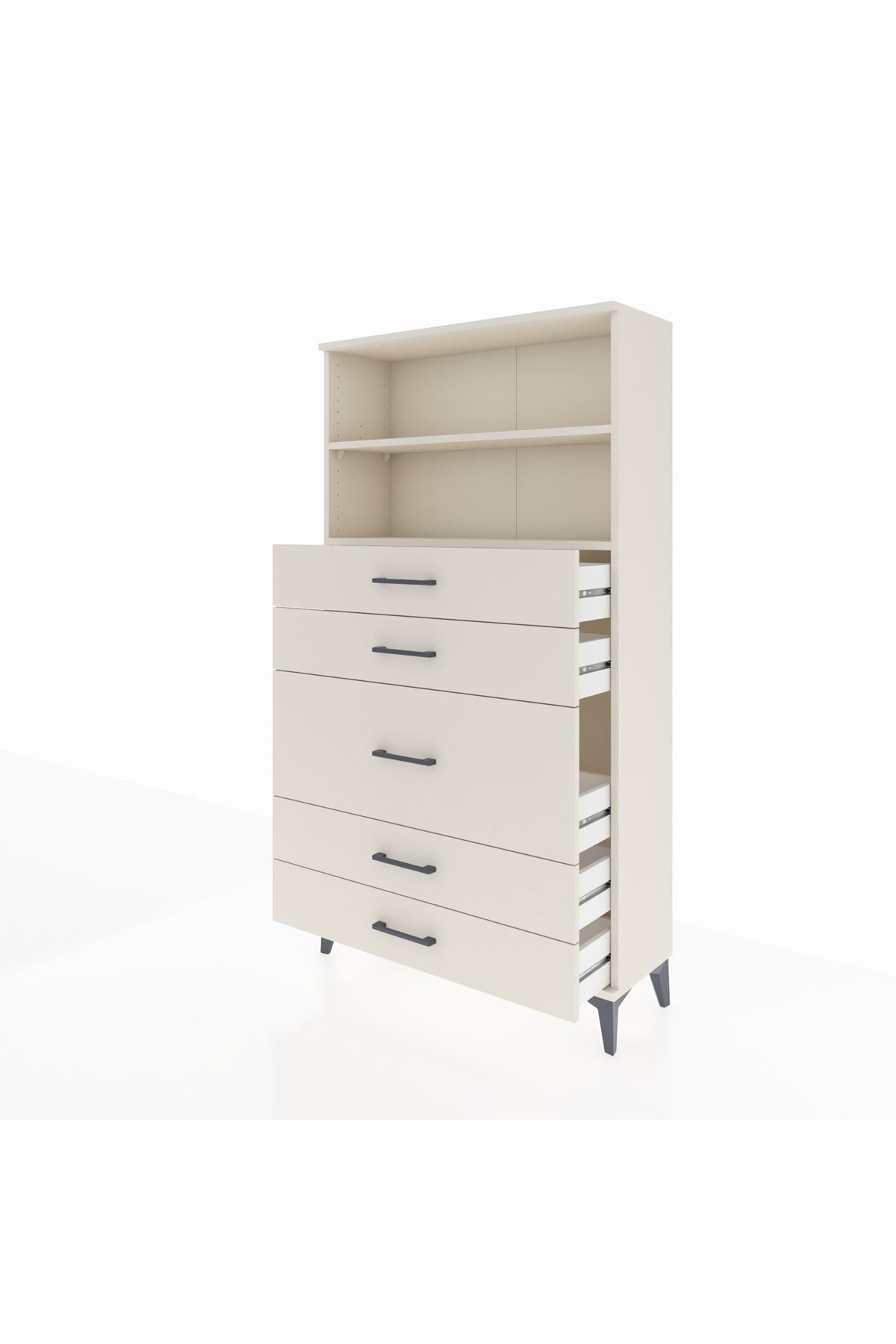 Arges Dolap 2 Raflı 5 Çekmeceli 88x30x163 Aytaşı-Aytaşı