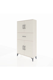 Arges Dolap 3 Raflı Tek Çekmeceli 4 Kapaklı 88x30x163 Aytaşı-Aytaşı