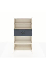 Arges Dolap 3 Raflı Tek Çekmeceli 88x30x163 Aytaşı-Antrasit