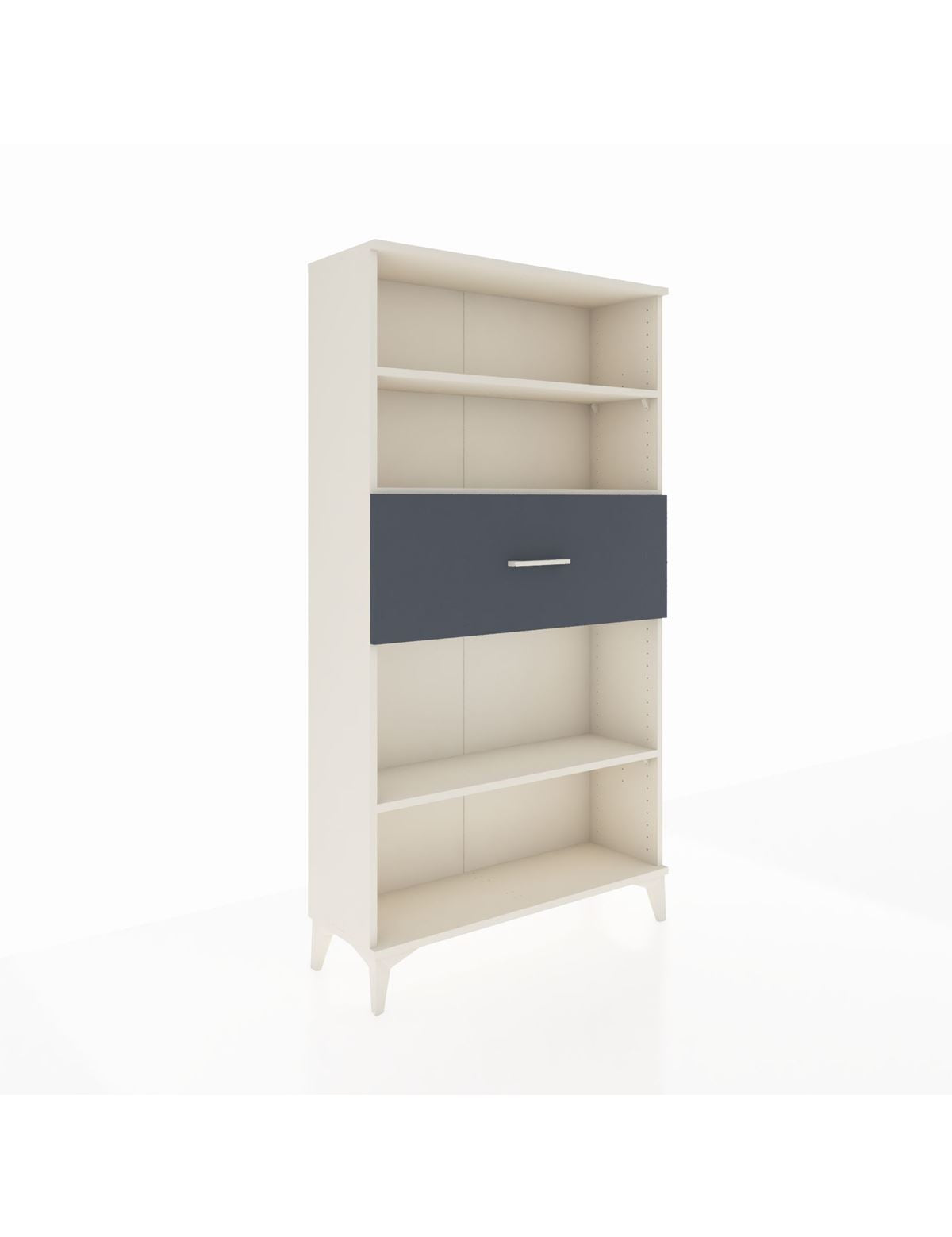 Arges Dolap 3 Raflı Tek Çekmeceli 88x30x163 Aytaşı-Antrasit