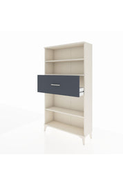 Arges Dolap 3 Raflı Tek Çekmeceli 88x30x163 Aytaşı-Antrasit