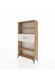 Arges Dolap 3 Raflı Tek Çekmeceli 88x30x163 Çam-Aytaşı