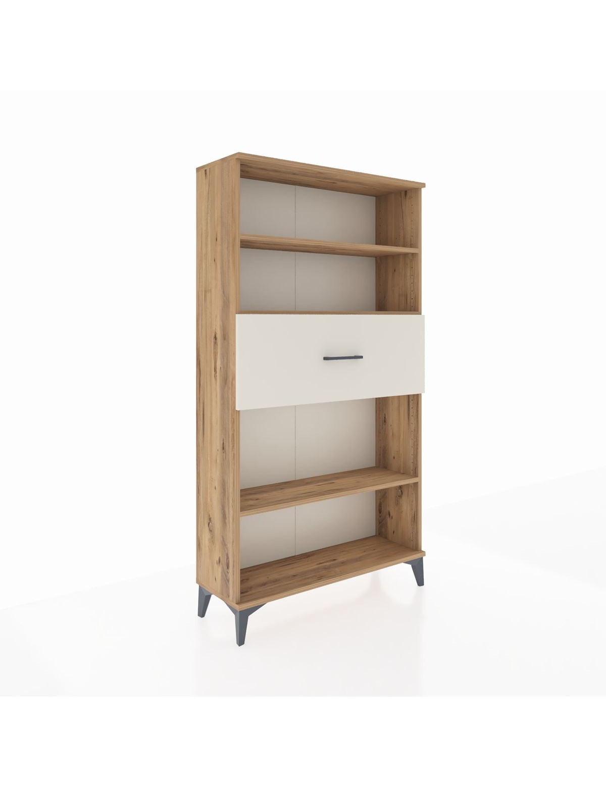 Arges Dolap 3 Raflı Tek Çekmeceli 88x30x163 Çam-Aytaşı