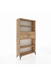 Arges Dolap 3 Raflı Tek Çekmeceli 88x30x163 Çam-Çam